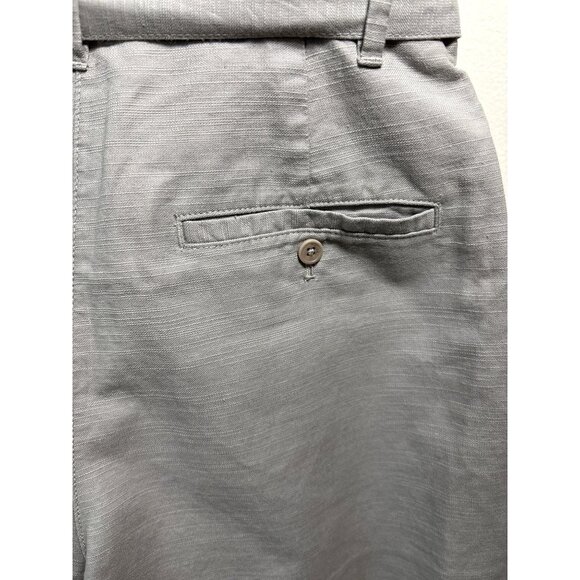 Aritzia Wilfred Marne Gray High Waist Tie Front‎ Paperbag Linen Blend Shorts 6 - Picture 6 of 9